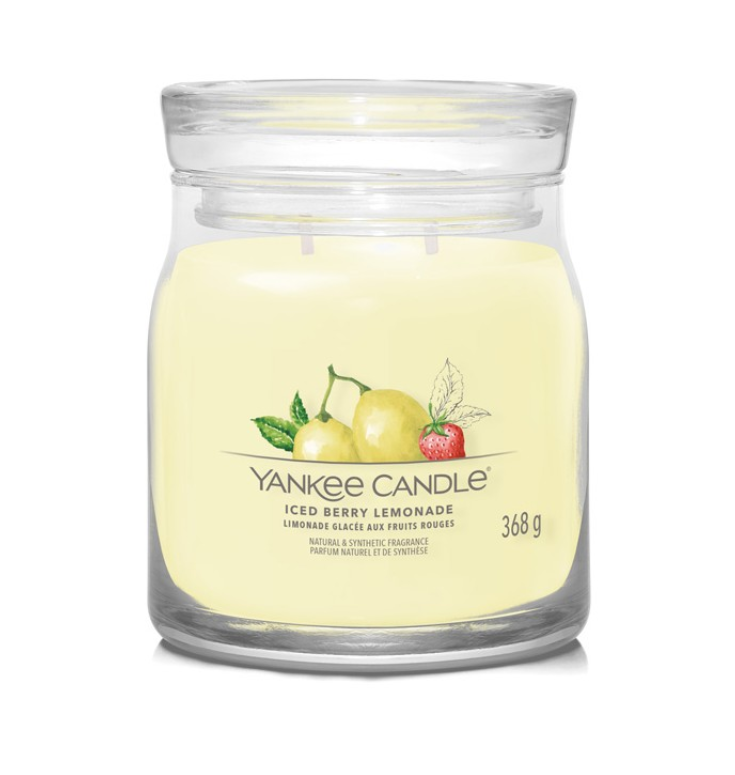Vonná svíčka ICED BERRY LEMONADE Yankee Candle Signature střední - 368 g