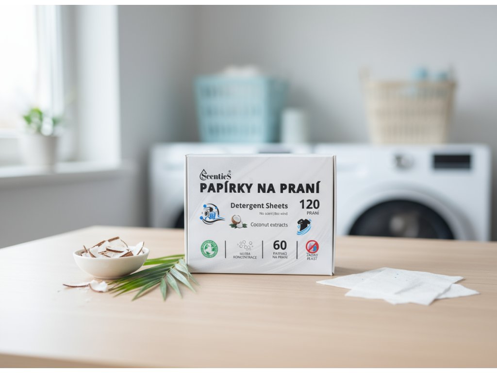 Papírky na praní Scentics 60 ks