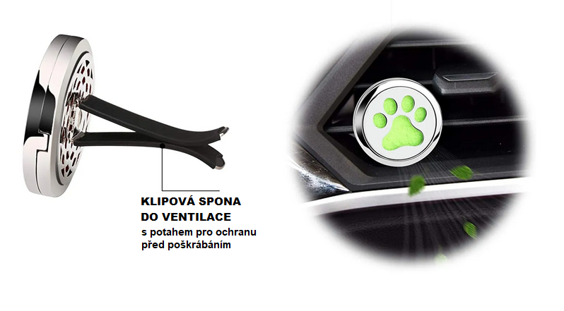 Aroma difuzér do Auta - KVĚTINA S KAMÍNKY