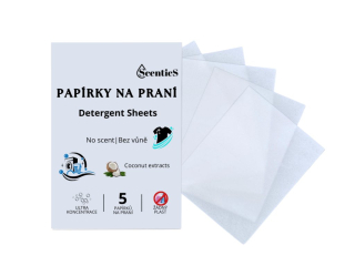 Papírky na praní Scentics - 5 ks