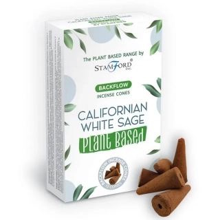 Vonné kužely Na rostlinné bázi Tekoucí Dým - KALIFORNSKÁ BÍLÁ ŠALVĚJ 12 ks/balení