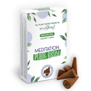 Vonné kužely Na rostlinné bázi Tekoucí Dým - MEDITACE 12 ks/balení