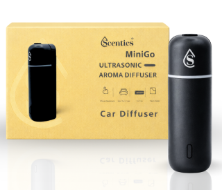 Difuzér do Auta MINIgo Black + vůně do auta 6 ks