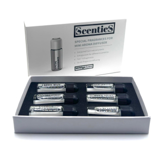 Náplně do difuzéru do auta MINIgo ScenticS 6x5ml - MIX 6 vůní
