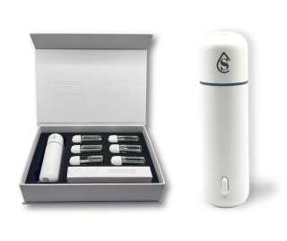 Difuzér do Auta MINIgo White + vůně do auta 6 ks