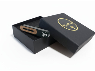 Aroma Difuzér do auta WoodVent - Metal Black + Vůně